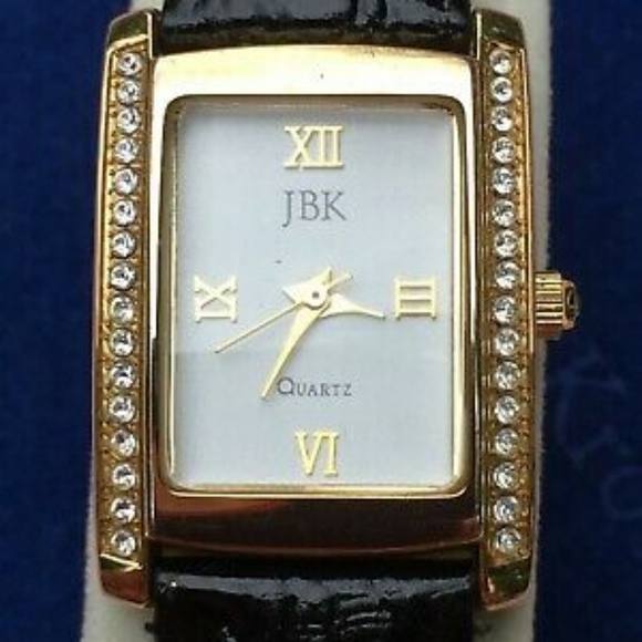 JBK Accessories - Jacqueline Kennedy JBK Tank Watch Gold Diamond